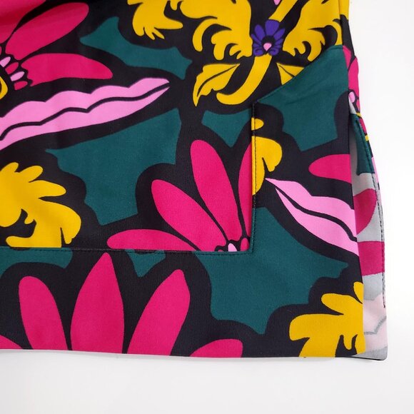 Jude Connally Womens Babe Dress XL Grand Florie Floral 3/4 Sleeve Collar Stretch - Picture 11 of 13